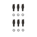 ( 1 Pack / 6 Pcs ) Teeth and Nut for Stump Grinder SG24; SG61, 1 Pack — angle view