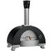 Empava EMPV-40PG902 wood fired pizza oven, angled front view showing the oven opening and temperature gauge