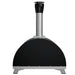 Rear view of the Empava EMPV-40PG902 pizza oven dome and chimney