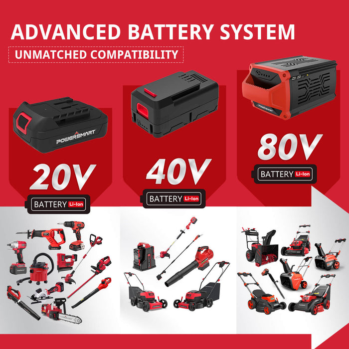 PowerSmart 40V 13" Cordless Brush Cutter w/ Battery & Charger DB2501