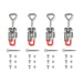 ( 1 Pack / 4 Pcs ) Folding Clasp for Wood Chipper GS650 ( SKU: 110100; 110101 )