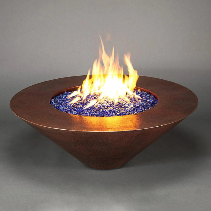 Cono Moreno 42" W Round Copper Fire Pit - MORENO-CONO-4215 by Starfire Designs Starfire Designs