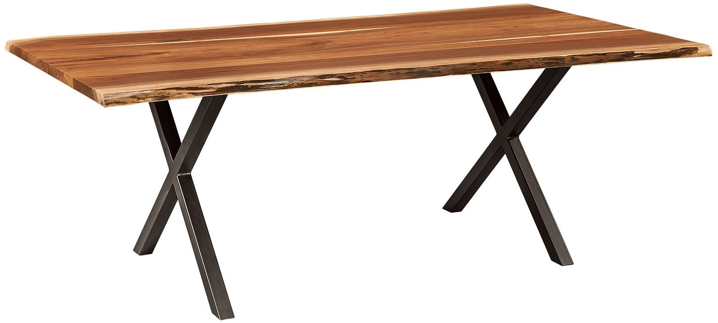 Quick Ship - 42 x 84 Live Edge Table Top - Rustic Walnut