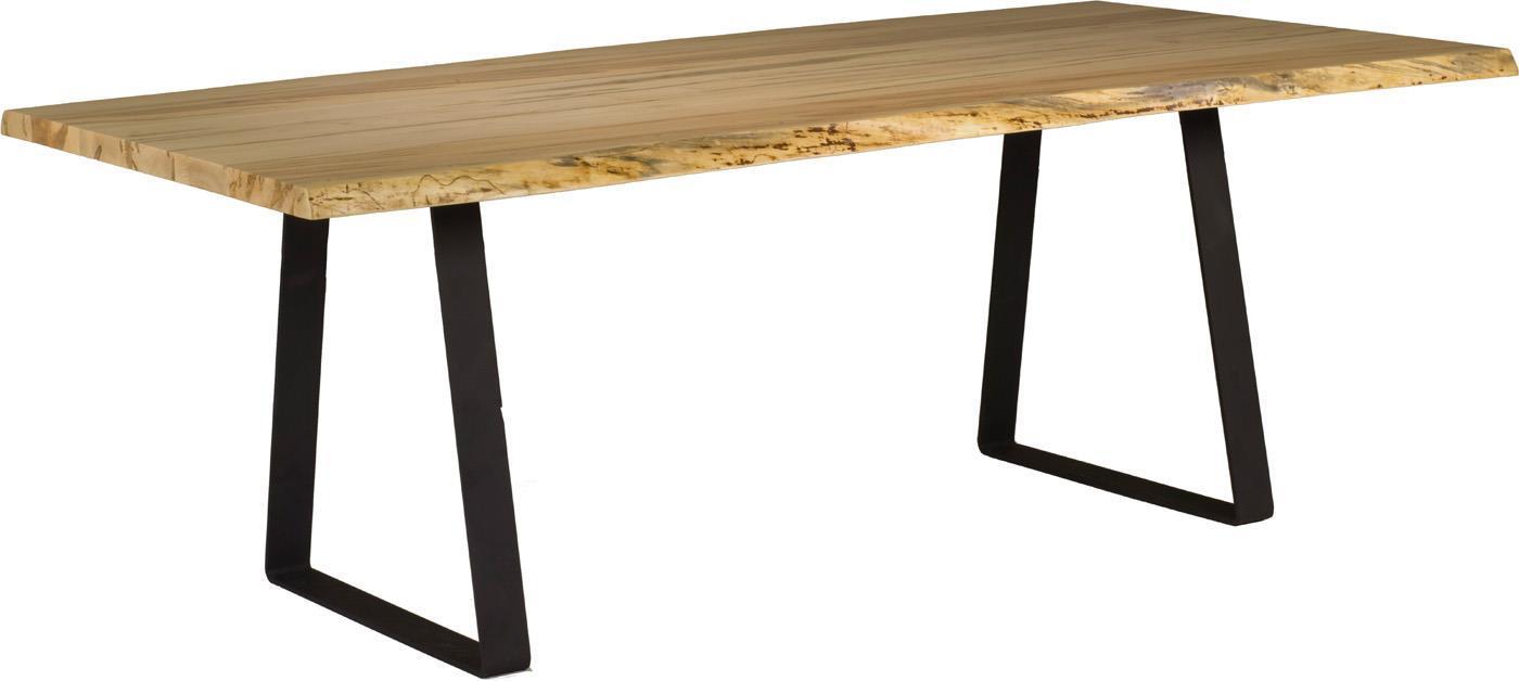 Quick Ship - 42 x 84 Live Edge Table Top - Wormy Maple