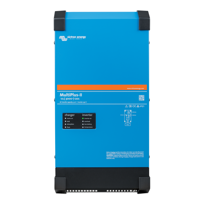 Victron MultiPlus-II 12V 3000VA inverter charger 120V UL 458 - front view