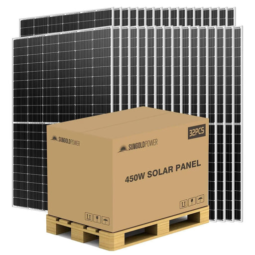 Green Vista Living Sungold Power 450W MONO PERC SOLAR PANEL FULL PALLET (32 PANELS)