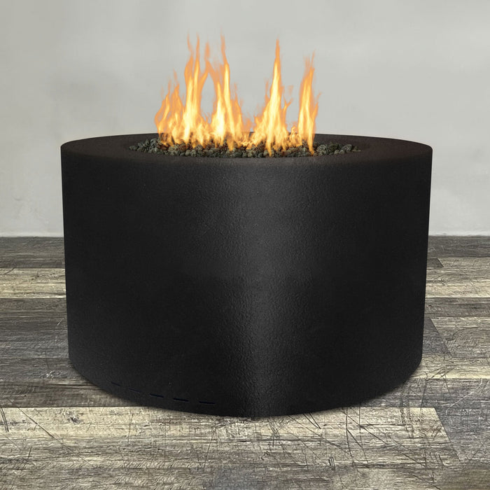 Starfire Designs Gravity 45" Round Powder Coated Steel Gas Fire Pit Starfire Designs