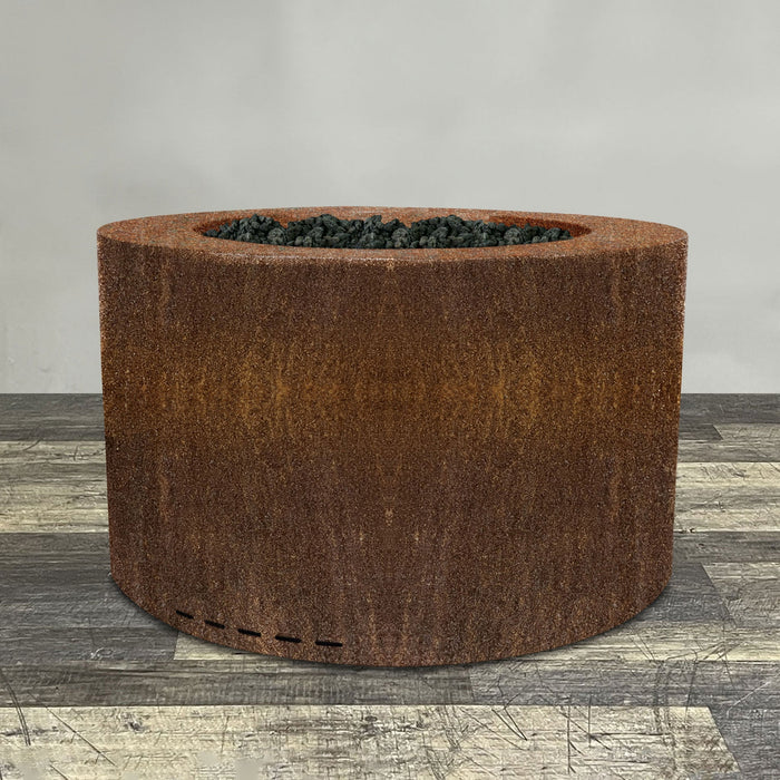 Starfire Designs Metal Gravity 45" Round Corten Steel Gas Fire Pit Starfire Designs