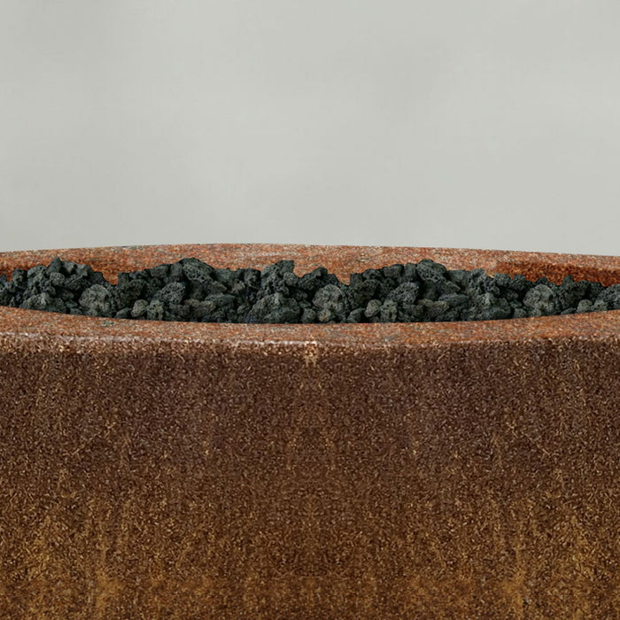 Starfire Designs Metal Gravity 45" Round Corten Steel Gas Fire Pit Starfire Designs