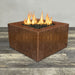 Starfire Designs Metal Gravity 45" Square Corten Steel Gas Fire Pit Starfire Designs