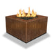 Starfire Designs Metal Gravity 45" Square Corten Steel Gas Fire Pit Starfire Designs
