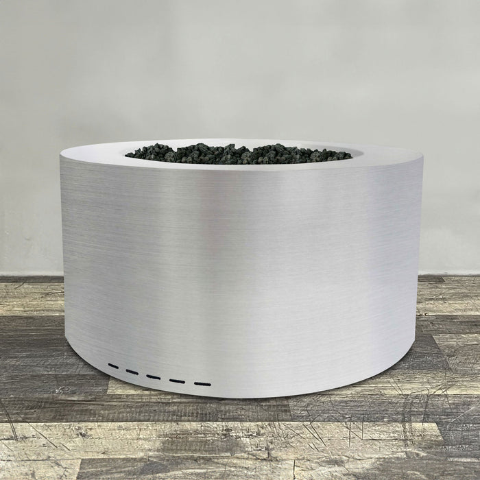 Starfire Designs Metal Gravity 45" Round Stainless Steel Gas Fire Pit Starfire Designs