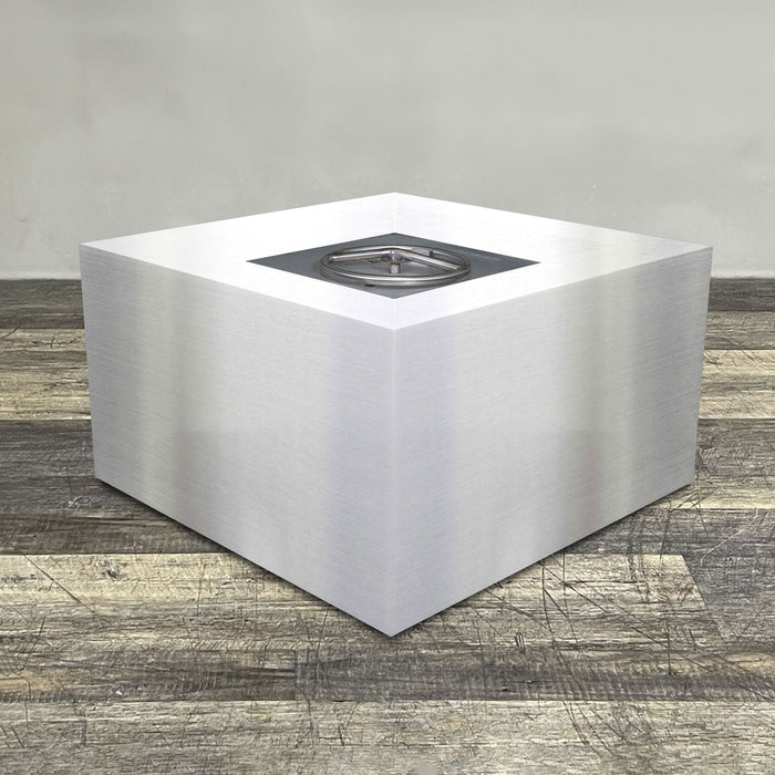 Starfire Designs Metal Gravity 45" Square Stainless Steel Gas Fire Pit Starfire Designs