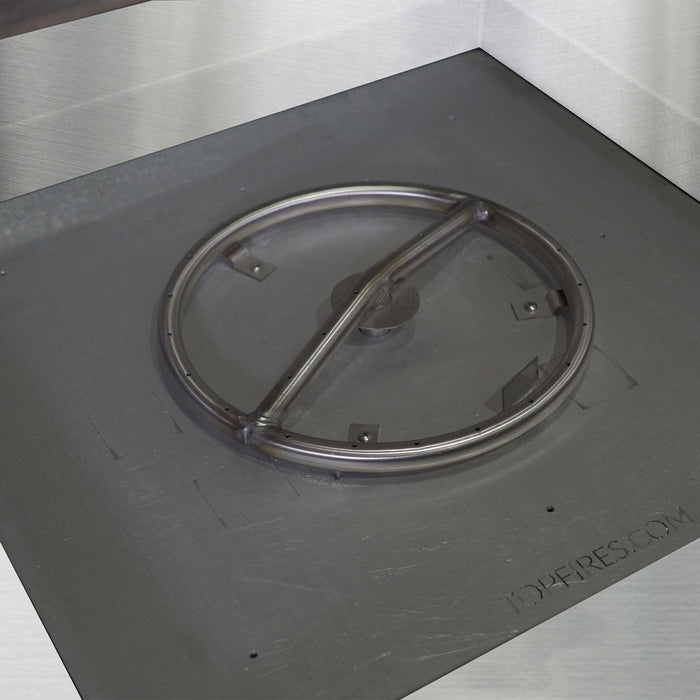 Starfire Designs Metal Gravity 45" Square Stainless Steel Gas Fire Pit Starfire Designs