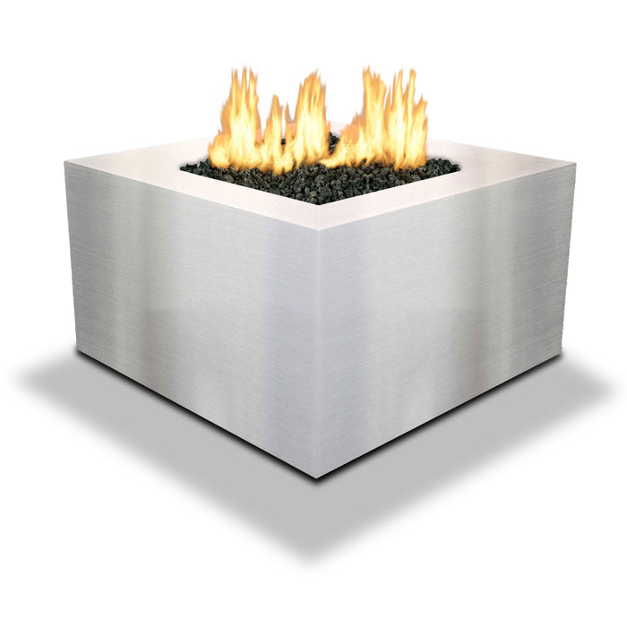 Starfire Designs Metal Gravity 45" Square Stainless Steel Gas Fire Pit Starfire Designs