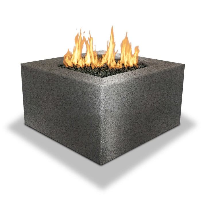Starfire Designs Gravity Square Powder Coated Steel Gas Fire Pit with Propane Tank Access Door Starfire Designs