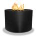 Starfire Designs Gravity Round Powder Coated Steel Gas Fire Pit with Propane Tank Access Door Starfire Designs