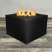 Starfire Designs Gravity Square Powder Coated Steel Gas Fire Pit with Propane Tank Access Door Starfire Designs
