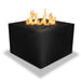 Starfire Designs Gravity Square Powder Coated Steel Gas Fire Pit with Propane Tank Access Door Starfire Designs