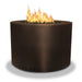 Starfire Designs Gravity Round Powder Coated Steel Gas Fire Pit with Propane Tank Access Door Starfire Designs