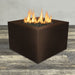 Starfire Designs Gravity Square Powder Coated Steel Gas Fire Pit with Propane Tank Access Door Starfire Designs