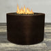 Starfire Designs Gravity Round Powder Coated Steel Gas Fire Pit with Propane Tank Access Door Starfire Designs