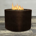 Starfire Designs Gravity Round Powder Coated Steel Gas Fire Pit with Propane Tank Access Door Starfire Designs
