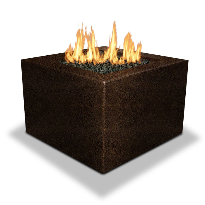 Starfire Designs Gravity Square Powder Coated Steel Gas Fire Pit with Propane Tank Access Door Starfire Designs