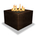 Starfire Designs Gravity Square Powder Coated Steel Gas Fire Pit with Propane Tank Access Door Starfire Designs