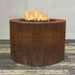 Starfire Designs Metal Gravity 45" Round Corten Steel Gas Fire Pit with Propane Tank Access Door Starfire Designs