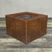 Starfire Designs Metal Gravity 45" Square Corten Steel Gas Fire Pit with Propane Tank Access Door Starfire Designs