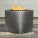Starfire Designs Gravity Round Powder Coated Steel Gas Fire Pit with Propane Tank Access Door Starfire Designs