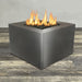 Starfire Designs Gravity Square Powder Coated Steel Gas Fire Pit with Propane Tank Access Door Starfire Designs