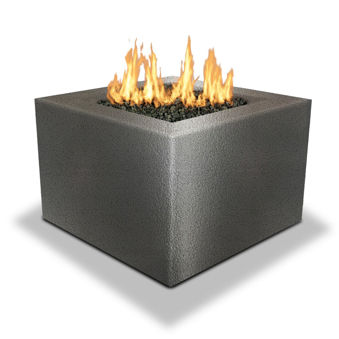Starfire Designs Gravity Square Powder Coated Steel Gas Fire Pit with Propane Tank Access Door Starfire Designs