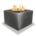 Starfire Designs Gravity Square Powder Coated Steel Gas Fire Pit with Propane Tank Access Door Starfire Designs
