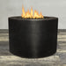 Starfire Designs Gravity Round Powder Coated Steel Gas Fire Pit with Propane Tank Access Door Starfire Designs