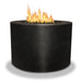 Starfire Designs Gravity Round Powder Coated Steel Gas Fire Pit with Propane Tank Access Door Starfire Designs