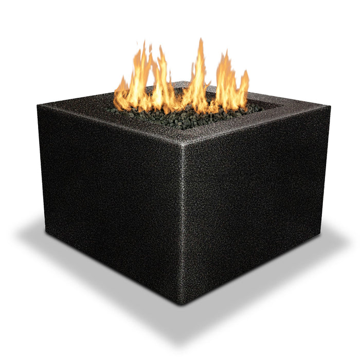 Starfire Designs Gravity Square Powder Coated Steel Gas Fire Pit with Propane Tank Access Door Starfire Designs