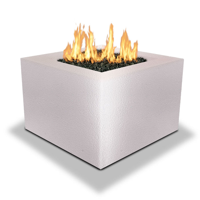 Starfire Designs Gravity Square Powder Coated Steel Gas Fire Pit with Propane Tank Access Door Starfire Designs