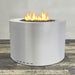 Starfire Designs Metal Gravity 45" Round Stainless Steel Gas Fire Pit with Propane Tank Access Door Starfire Designs