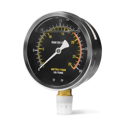 ( 1 Pack / 1 Pcs ) Pressure Gauge for 20T Shop Press (for SKU: 200060) — angle view