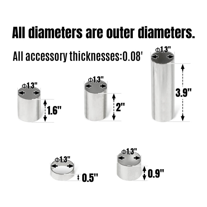 Bushings for Landscape Rake Wheel (for SKU: 201026, 201027) — angle view