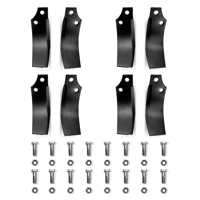( 1 Pack / 8 Pcs ) Blades for LRT Rotary Tiller (for SKU: 201103; 2011 — angle view