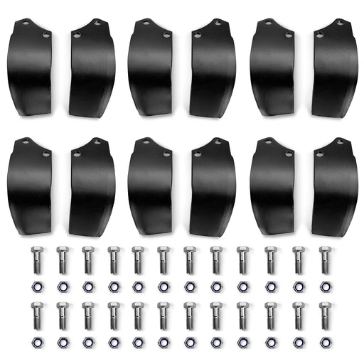 ( 1 Pack / 12 Pcs ) Blades for MRT Rotary Tiller  (for SKU: 201110; 20 — angle view