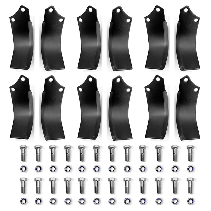 ( 1 Pack / 12 Pcs ) Blades for HRT Rotary Tiller (for SKU: 201115; 201