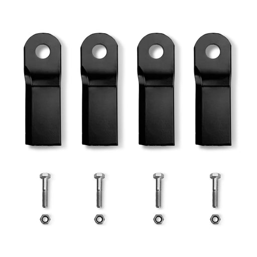 ( 1 Pack / 4 Pcs ) Blades for FMS Orchard Finsh Mower (for SKU: 201123 — angle view