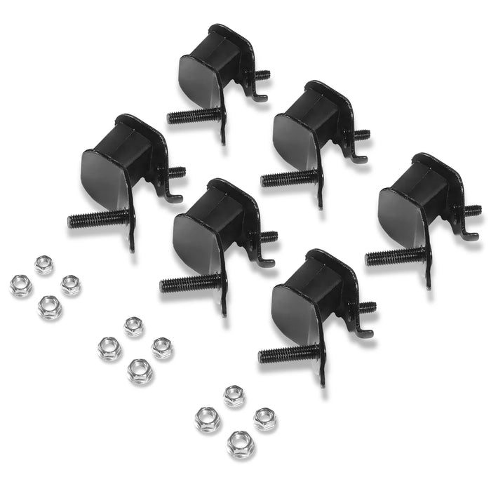 ( 1 Pack / 6 Pcs ) 6 pcs Rubber Mounting Clamps (for SKU: 204002, 2040 — angle view