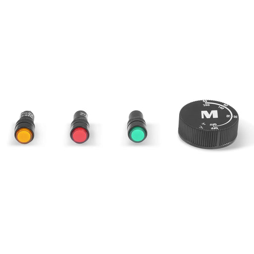 ( 1 Pack / 1 Set ) Indicator Lights & Thermostat Knob (for SKU: 204002 — angle view