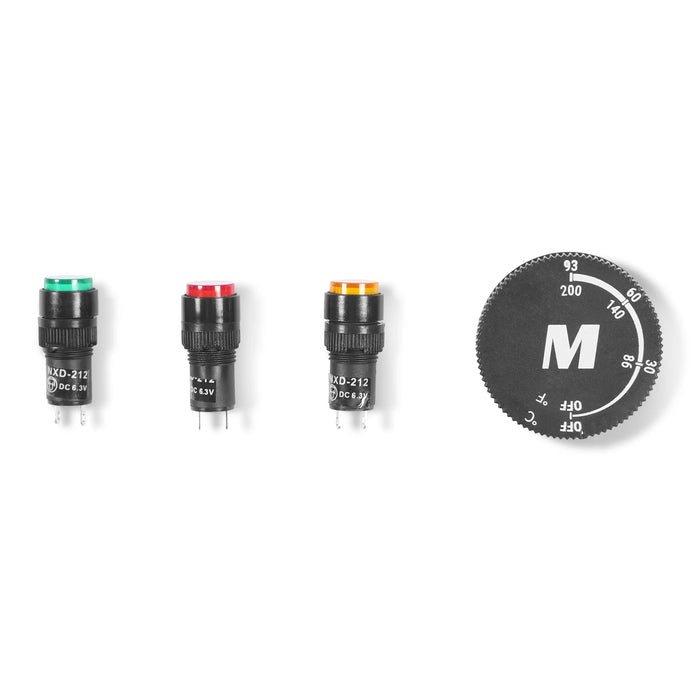 ( 1 Pack / 1 Set ) Indicator Lights & Thermostat Knob (for SKU: 204002 — detail view