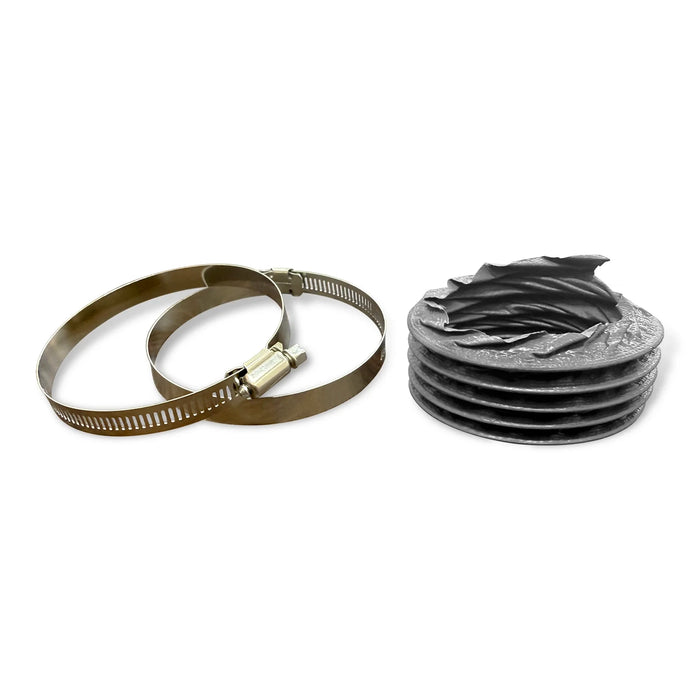 Corrugated Hose with 2 Hose Clamps - MechMaxx